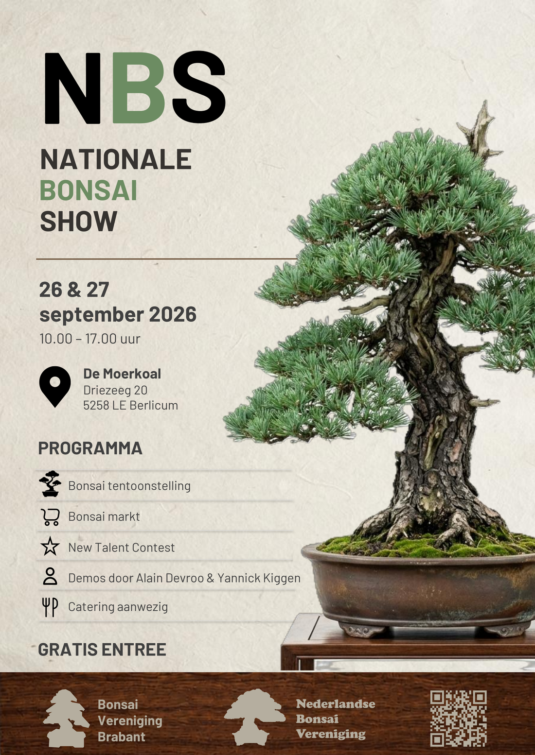 Folder van de NBS-tentoonstelling 2026
